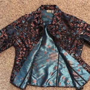Metallic brocade jacket